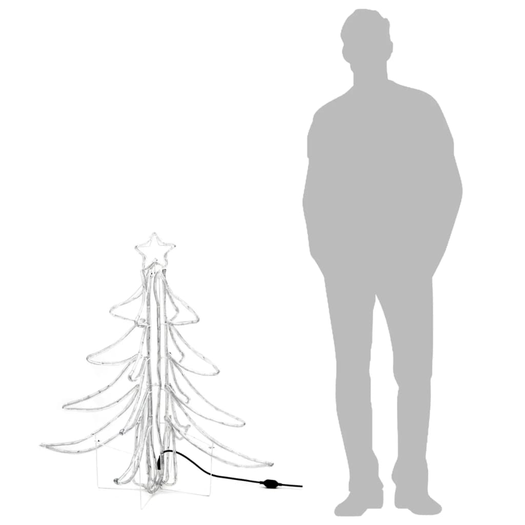 vidaXL Figure d'arbre de Noël pliable avec 360 LED Blanc chaud