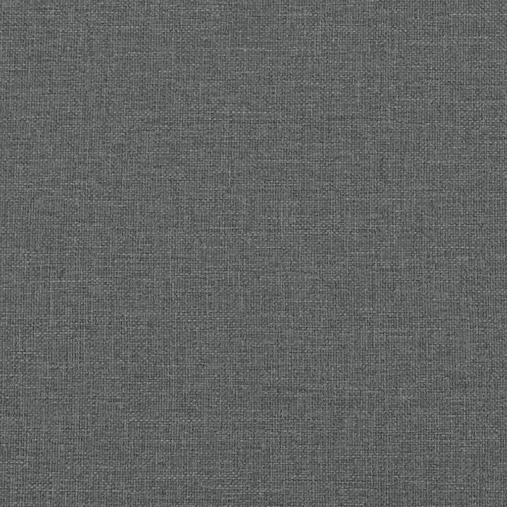 vidaXL Canapé-lit gris foncé tissu