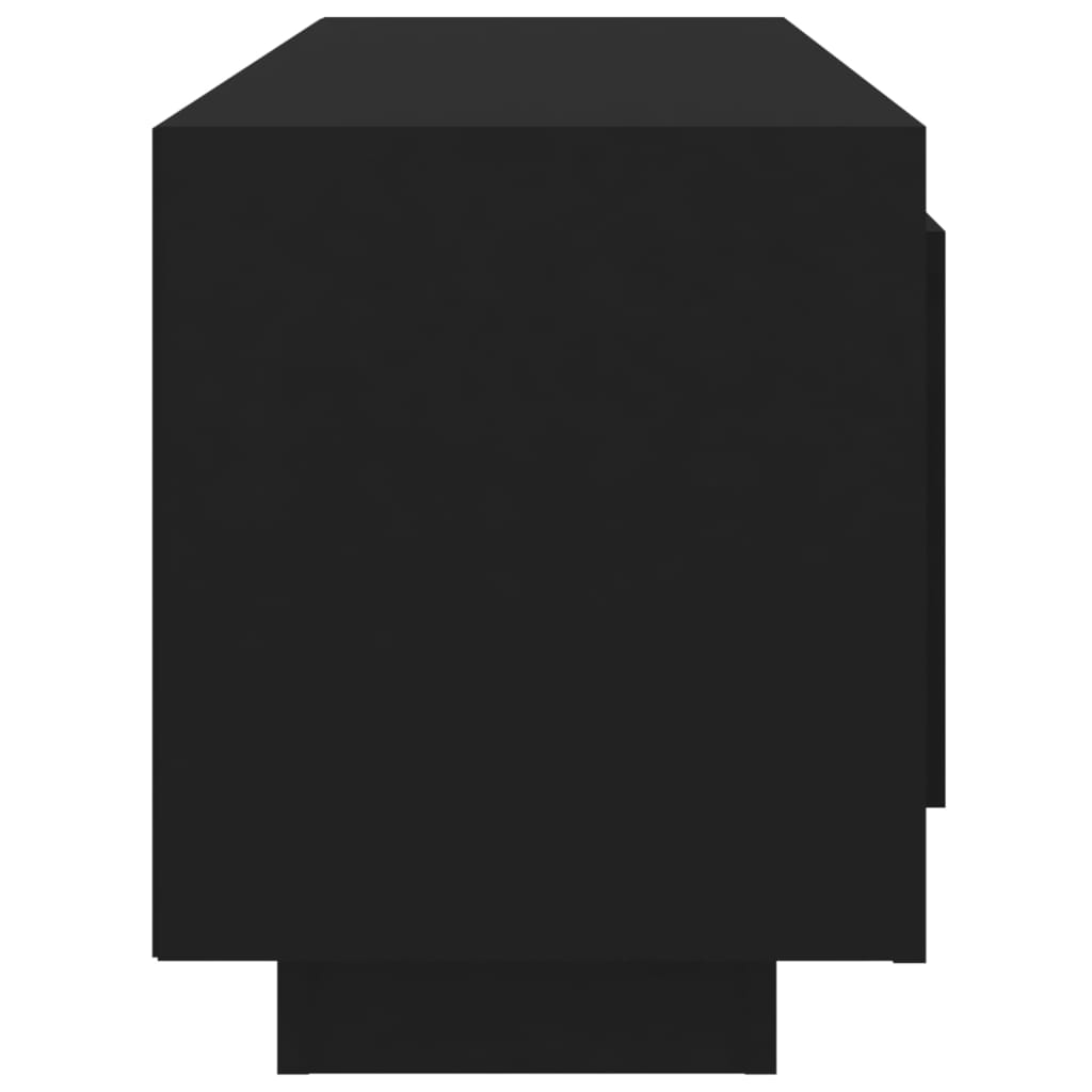 vidaXL Meuble TV noir 102x35x45 cm bois d'ingénierie