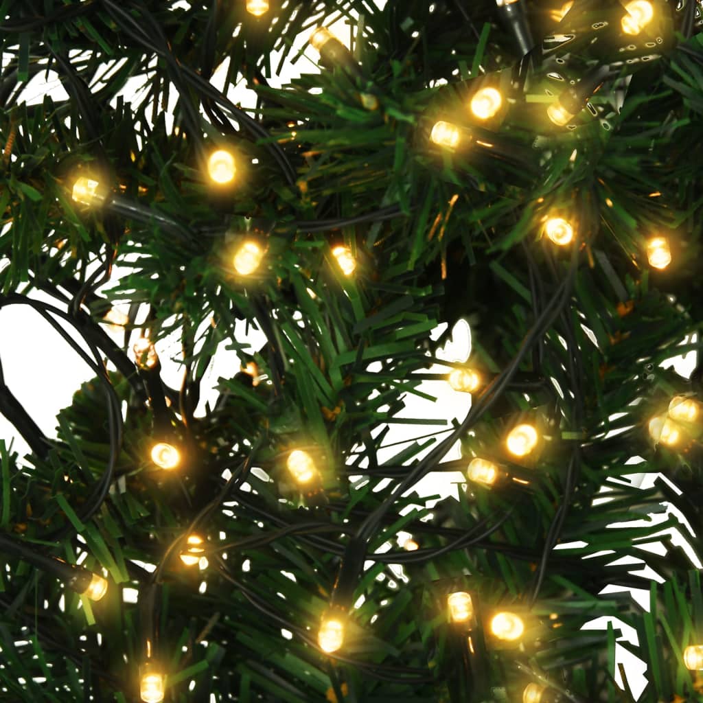 vidaXL Arbre de Noël artificiel pré-éclairé et branches épaisses vert
