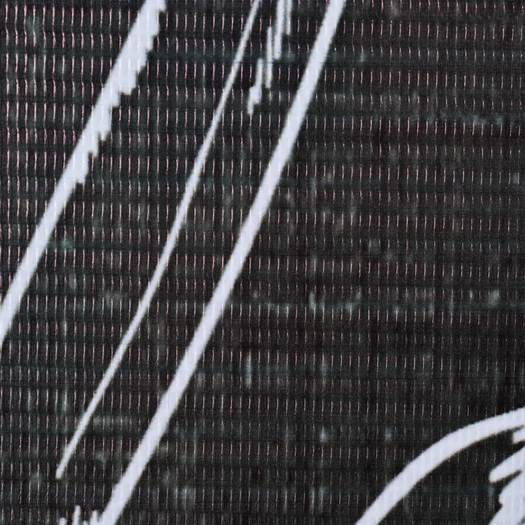 vidaXL Cloison de séparation pliable 200 x 170 cm Plumes Noir et blanc