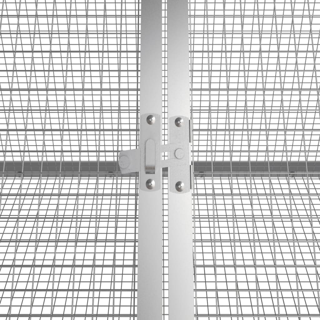 vidaXL Cage pour lapin Anthracite 201,5x80,5x71 cm Acier galvanisé