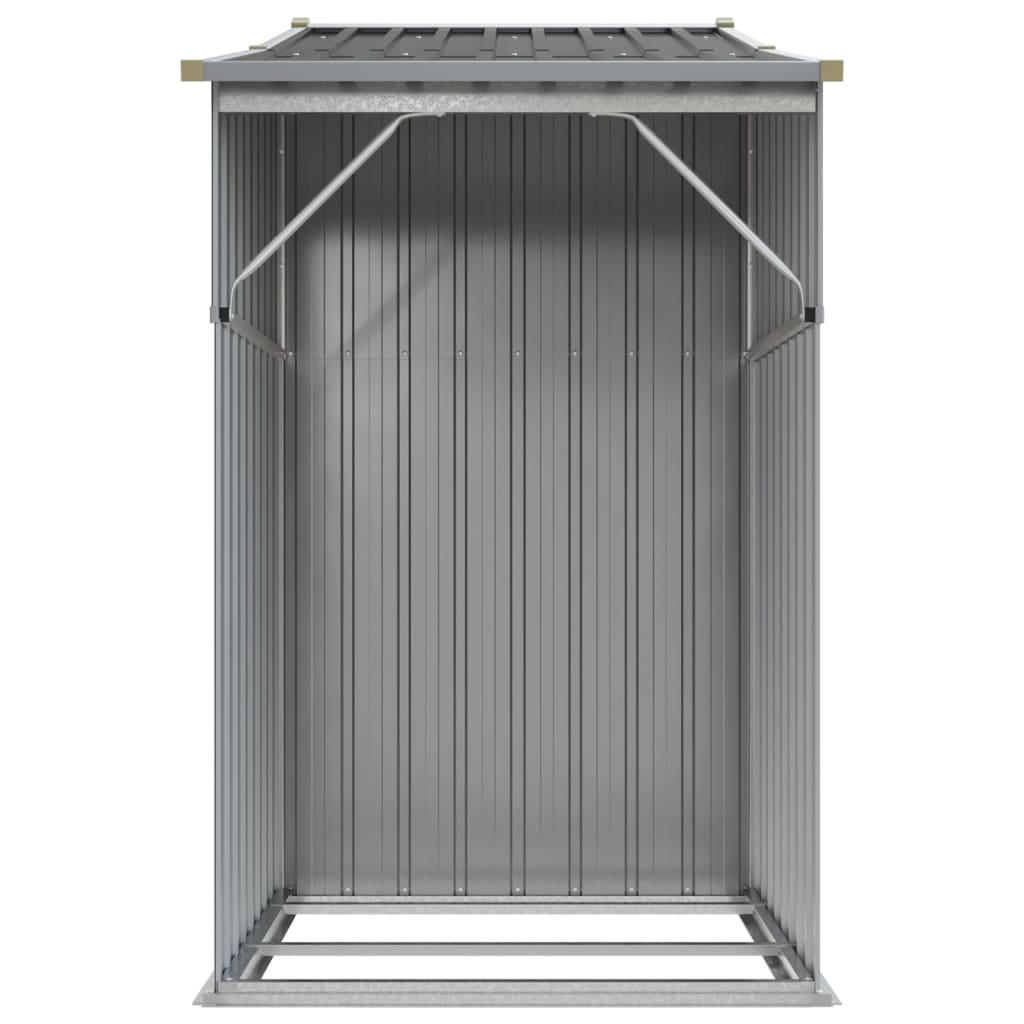 VidaXL - Abri De Jardin En Acier Galvanisé | Hangar De Stockage 118,5x97x209,5 Cm | Porte Verrouillable Gris