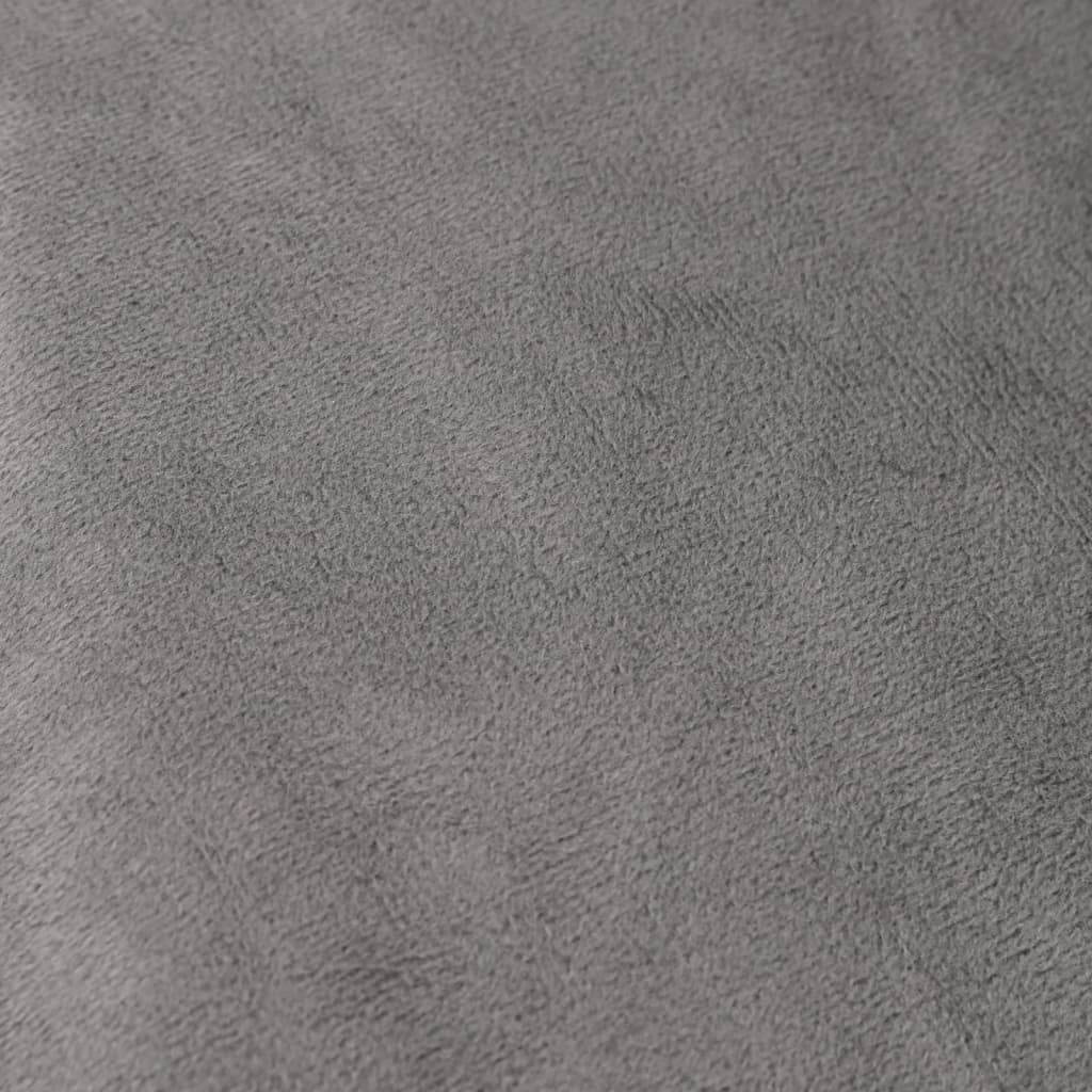 vidaXL Couverture lestée avec housse Gris 120x180 cm 9 kg Tissu