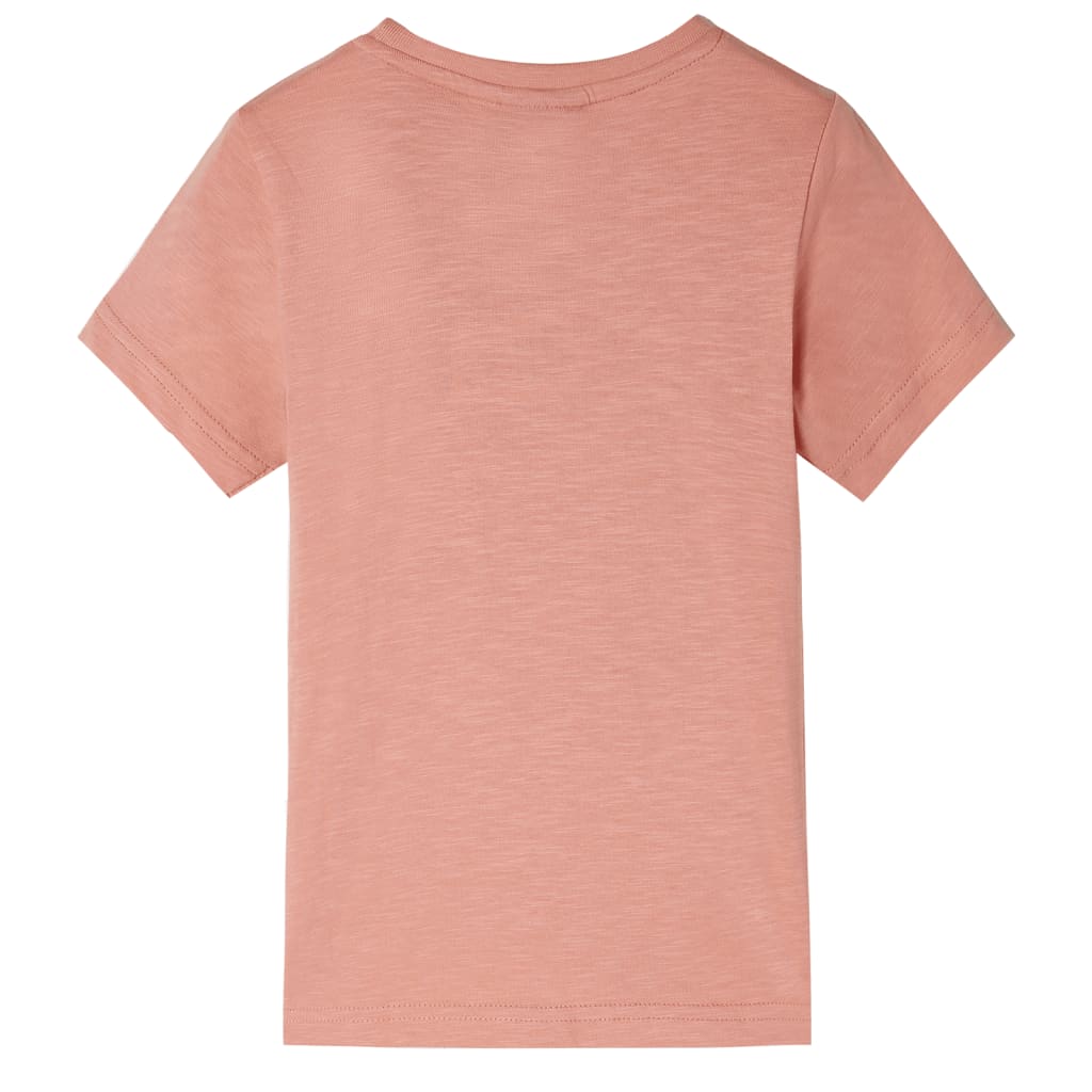 T-shirt enfants à manches courtes orange clair 92