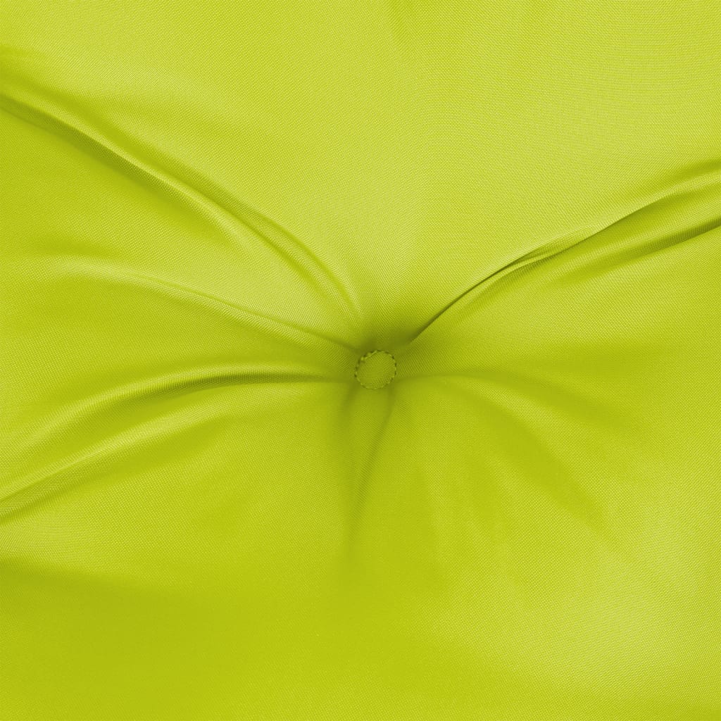 vidaXL Coussin de palette vert vif 50x40x12 cm tissu