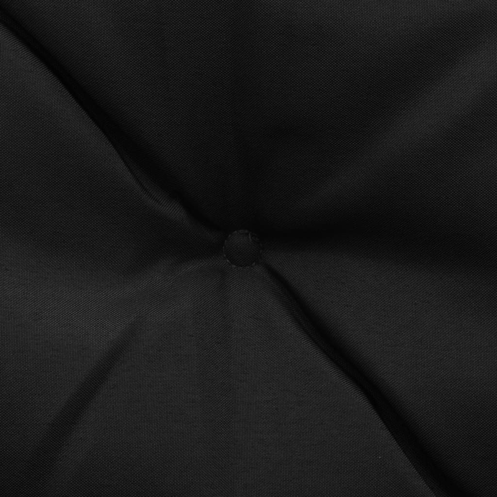 vidaXL Coussins de chaise pivotante 2 pcs Noir et gris 50 cm Tissu