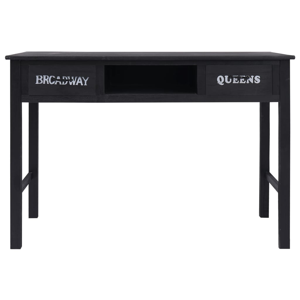 vidaXL Table console Noir 110x45x76 cm Bois