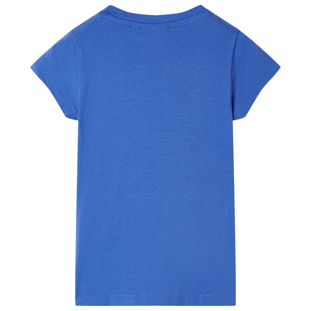 T-shirt pour enfants bleu cobalt 116