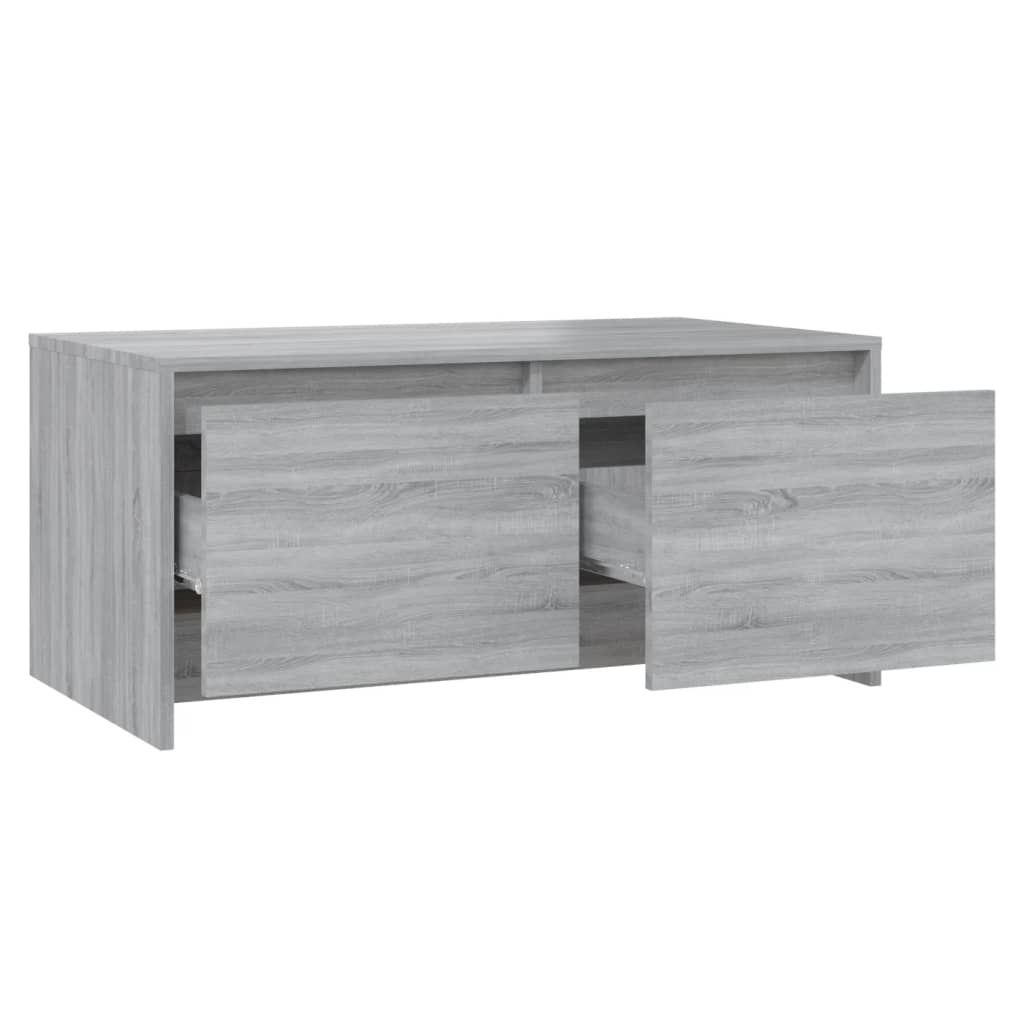 vidaXL Table basse sonoma gris 90x50x41,5 cm bois d'ingénierie