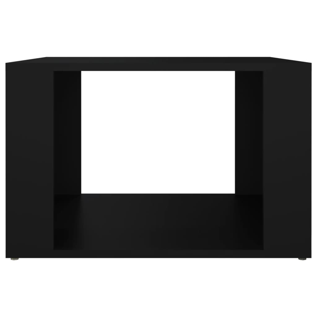 vidaXL Table de chevet Noir 57x55x36 cm Bois d’ingénierie