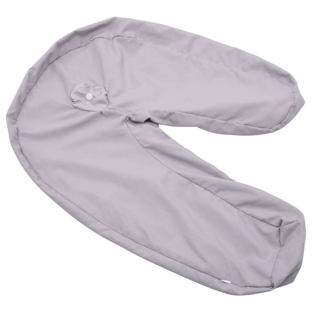 Housse De Coussin De Grossesse - Forme J - Velours Cristal - 150x80 Cm - Pour Dormir Sur Le Côté