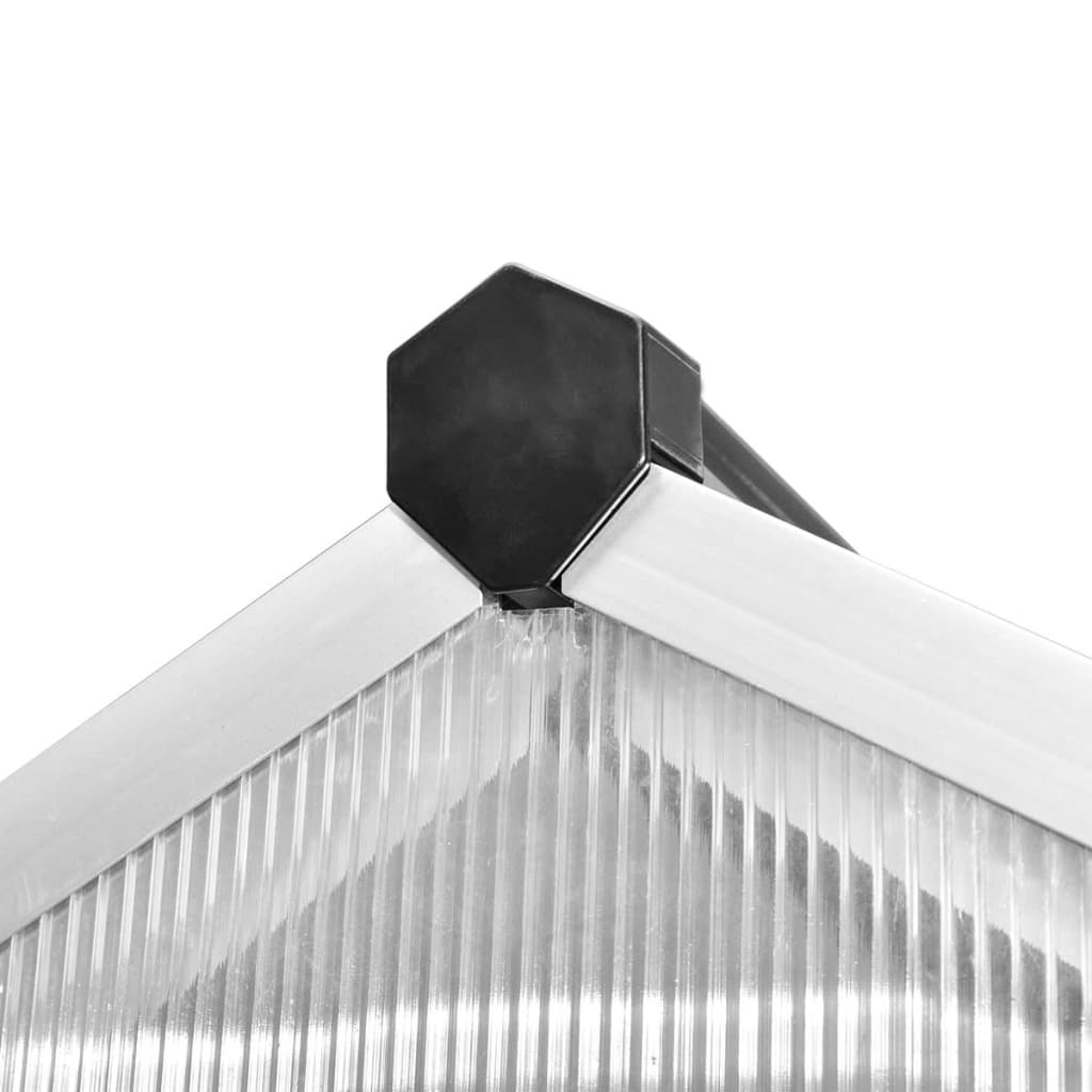 vidaXL Serre renforcée en aluminium avec cadre de base 9,025 m²