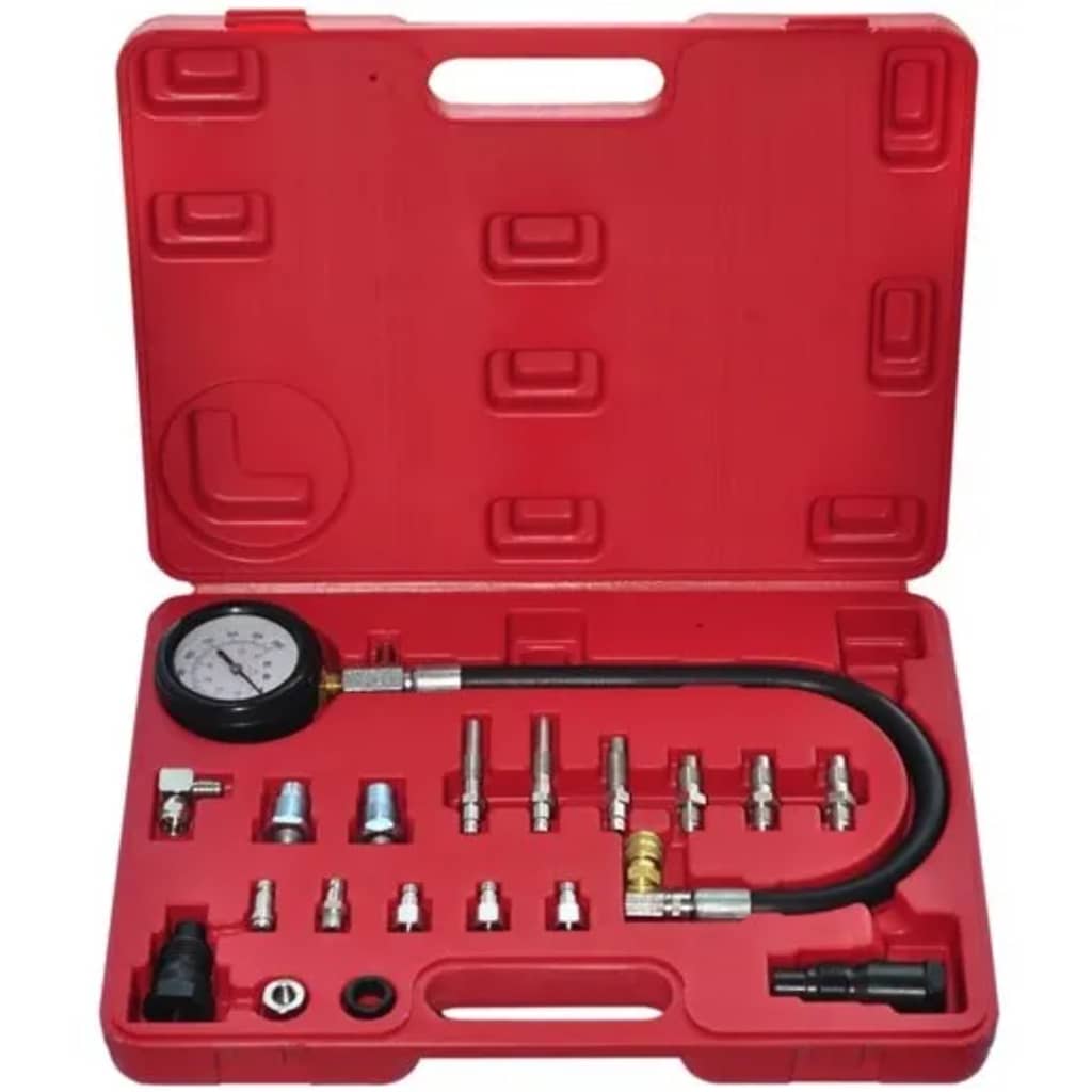 vidaXL Kit de testeur de compression pour moteur diesel 20 pcs