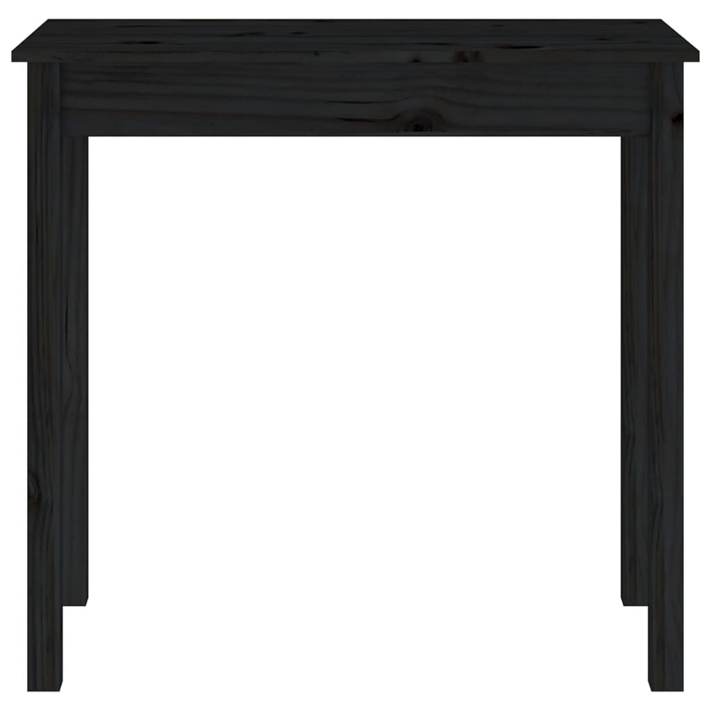vidaXL Table console Noir 80x40x75 cm Bois massif de pin
