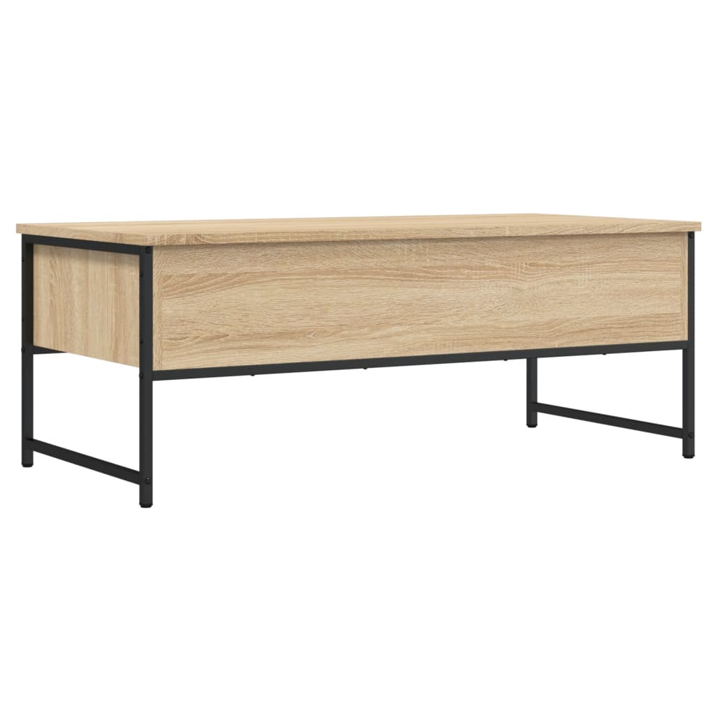 vidaXL Table basse chêne sonoma 101x49x39,5 cm bois d'ingénierie
