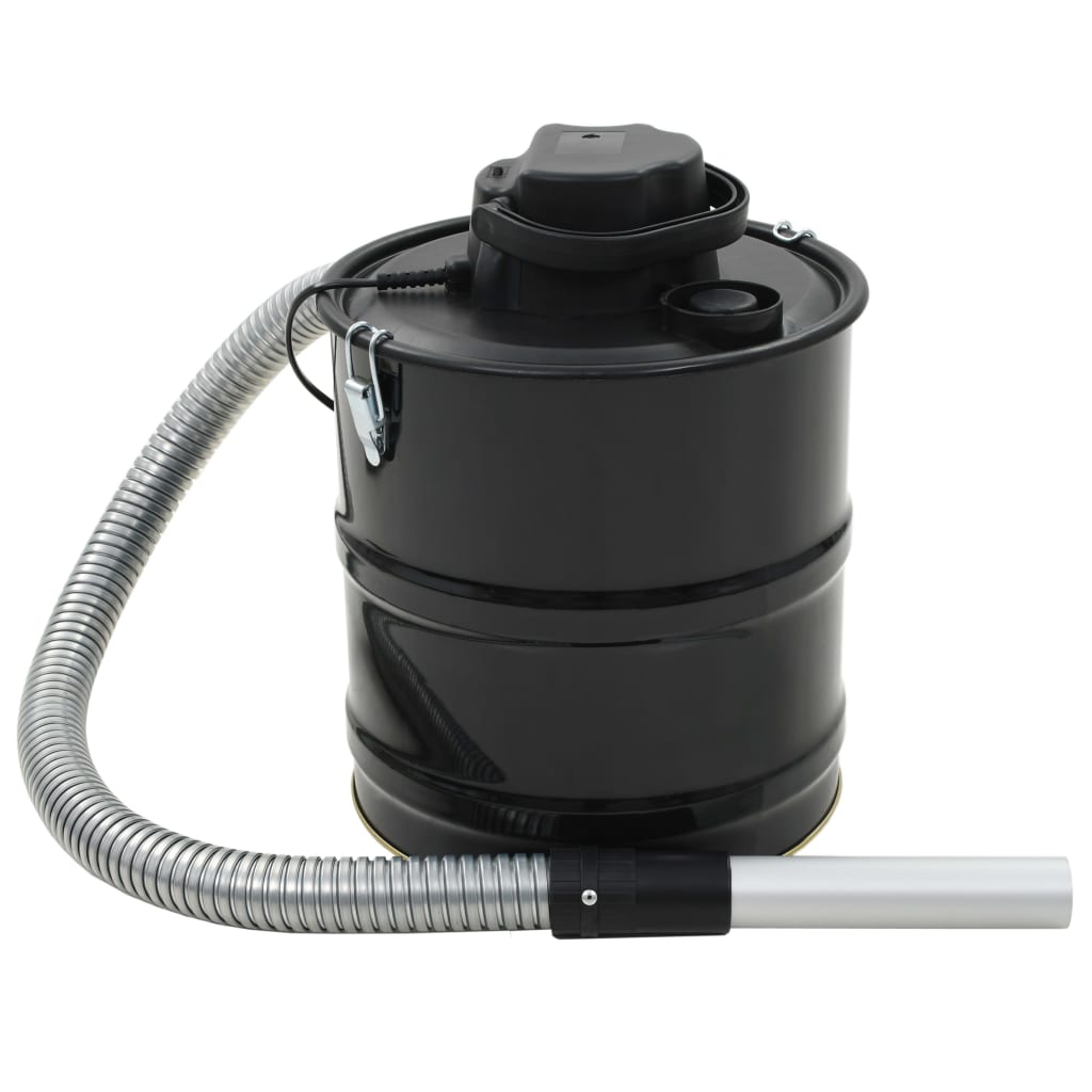 vidaXL Aspirateur à cendres avec filtre HEPA 1000 W 20 L Noir