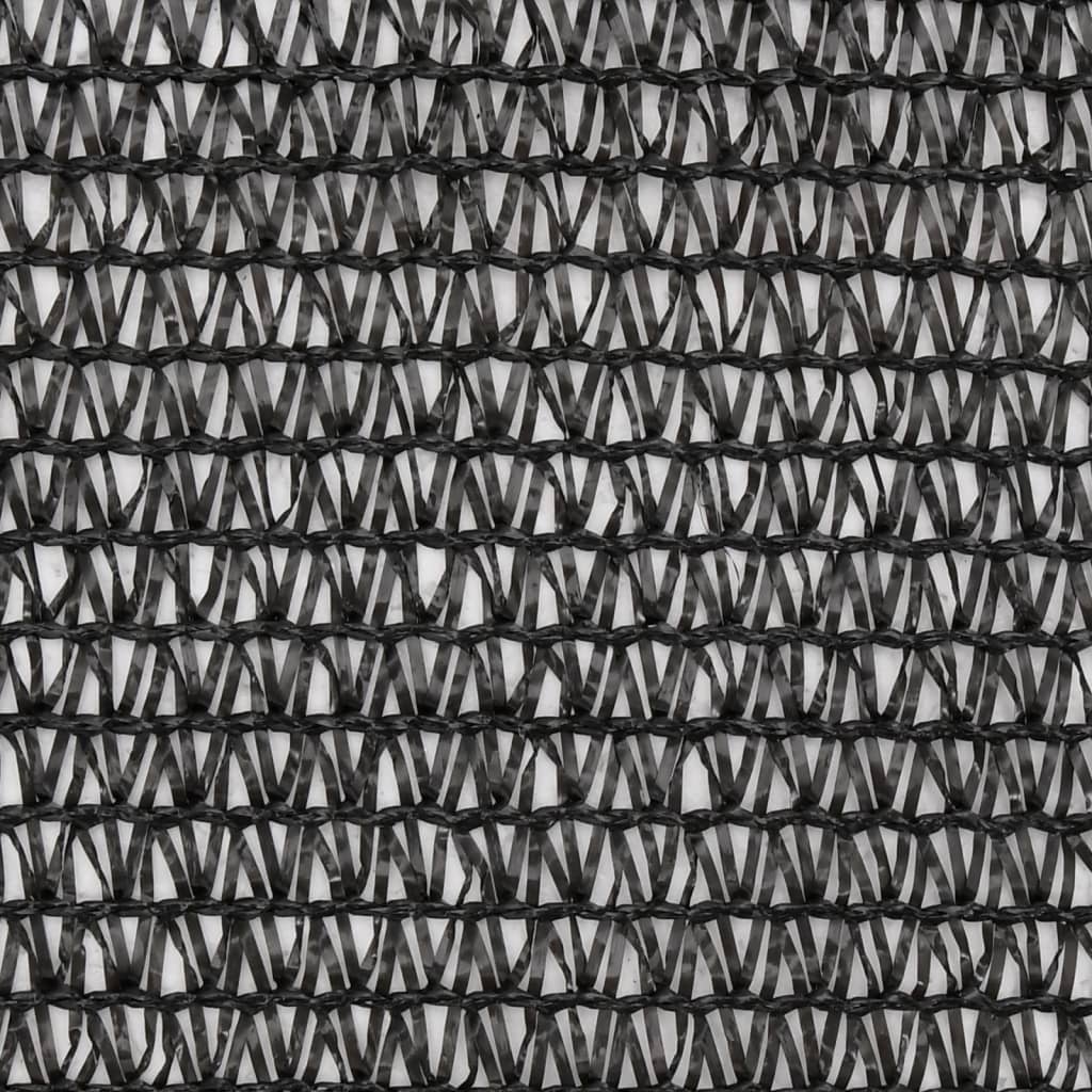 vidaXL Filet brise-vue PEHD 1 x 10 m Noir