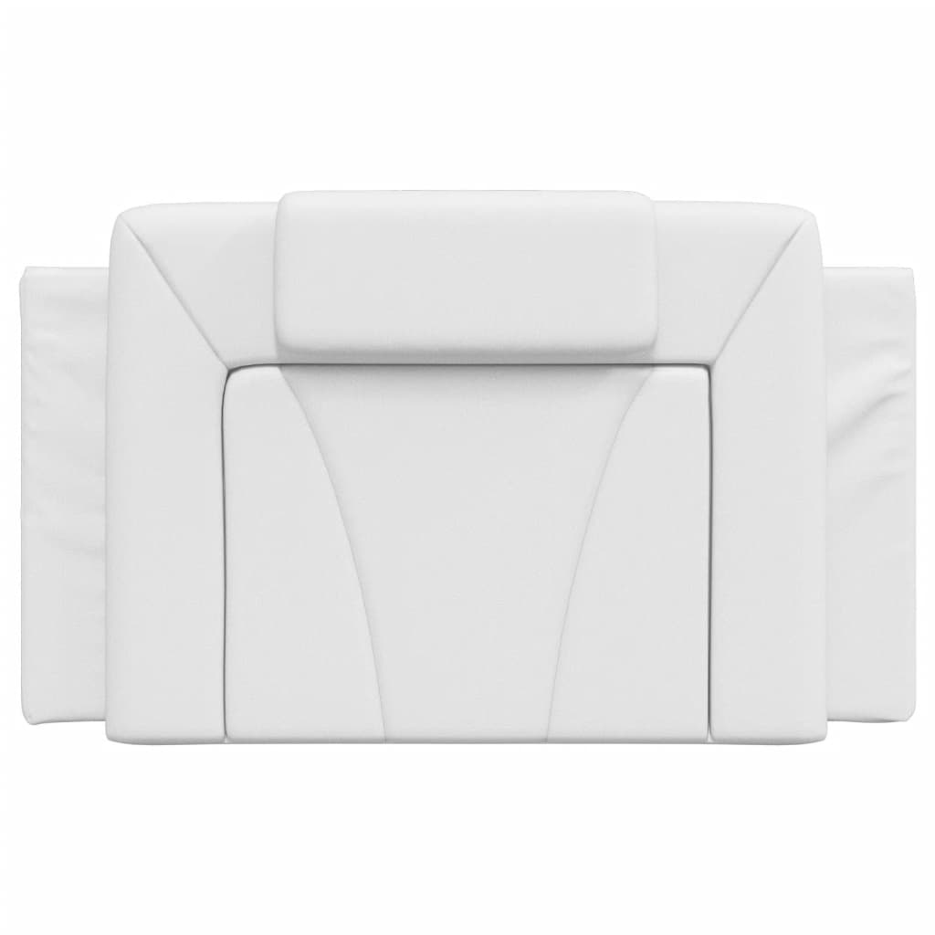 vidaXL Coussin de tête de lit blanc 80 cm similicuir