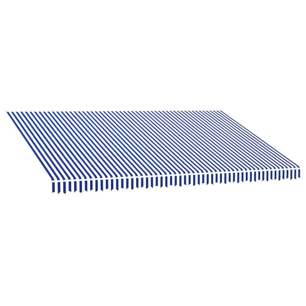 vidaXL Toile d'auvent bleu et blanc 500x300 cm