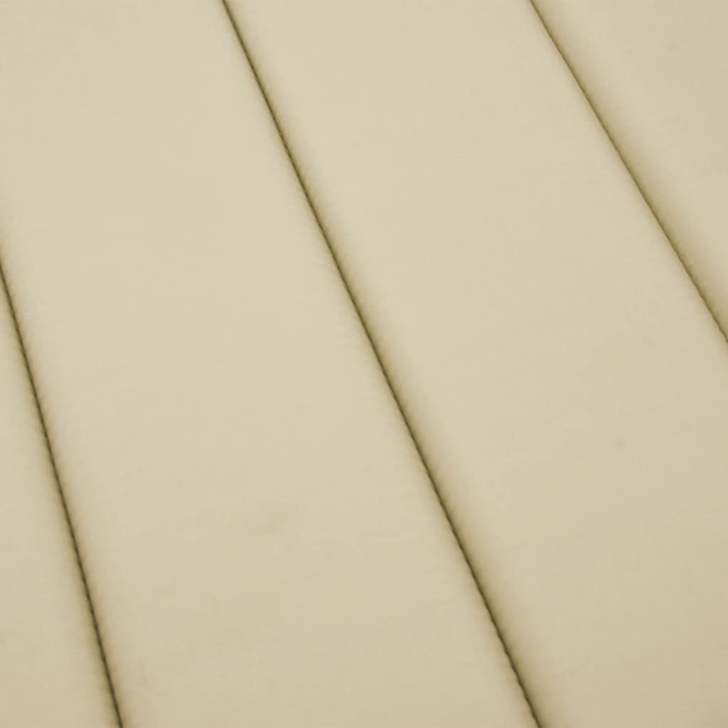 vidaXL Coussin de chaise longue beige 186x58x3 cm tissu oxford