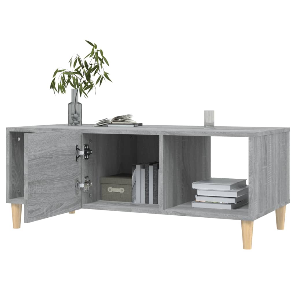 vidaXL Table basse Sonoma gris 102x50x40 cm Bois d'ingénierie