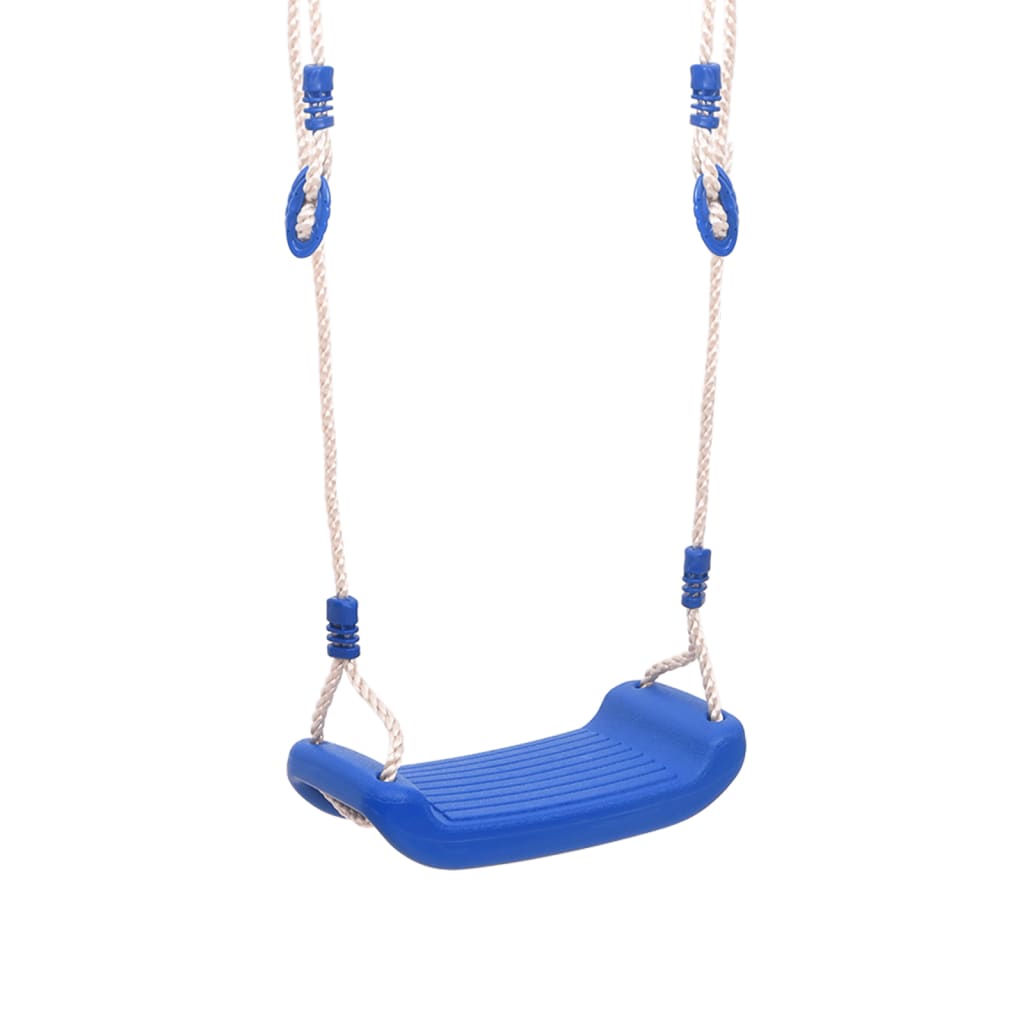 vidaXL Sièges de balançoire avec cordes 2 pcs bleu 38x16 cm PE