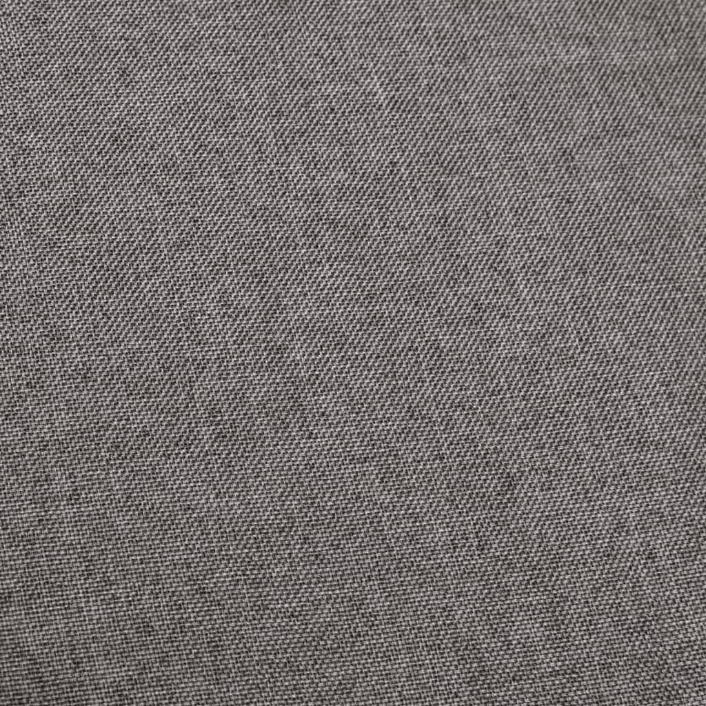 vidaXL Chaises de bar avec accoudoirs lot de 2 gris foncé tissu