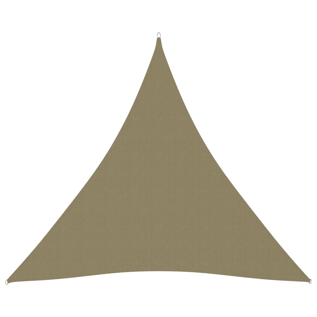 vidaXL Voile de parasol tissu oxford triangulaire 4x4x4 m beige