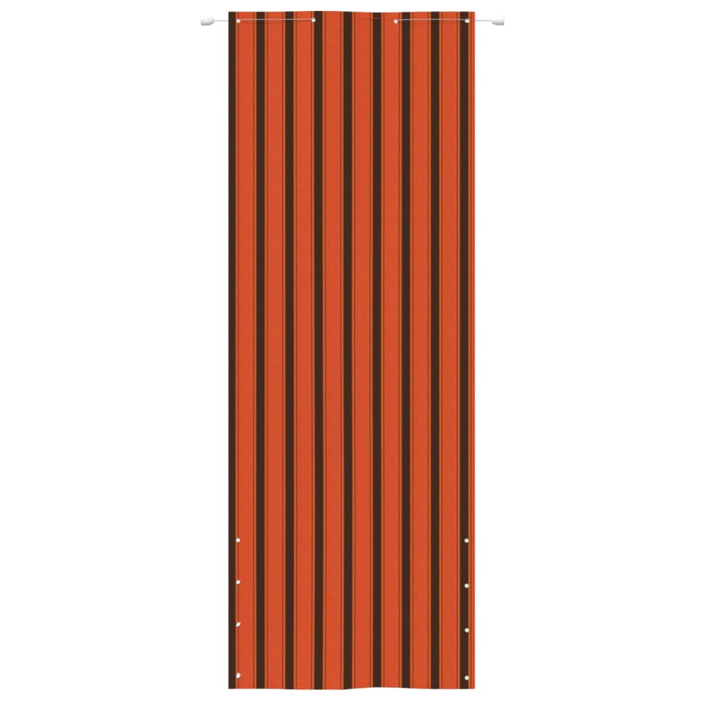 vidaXL Écran de balcon Orange et marron 80x240 cm Tissu Oxford