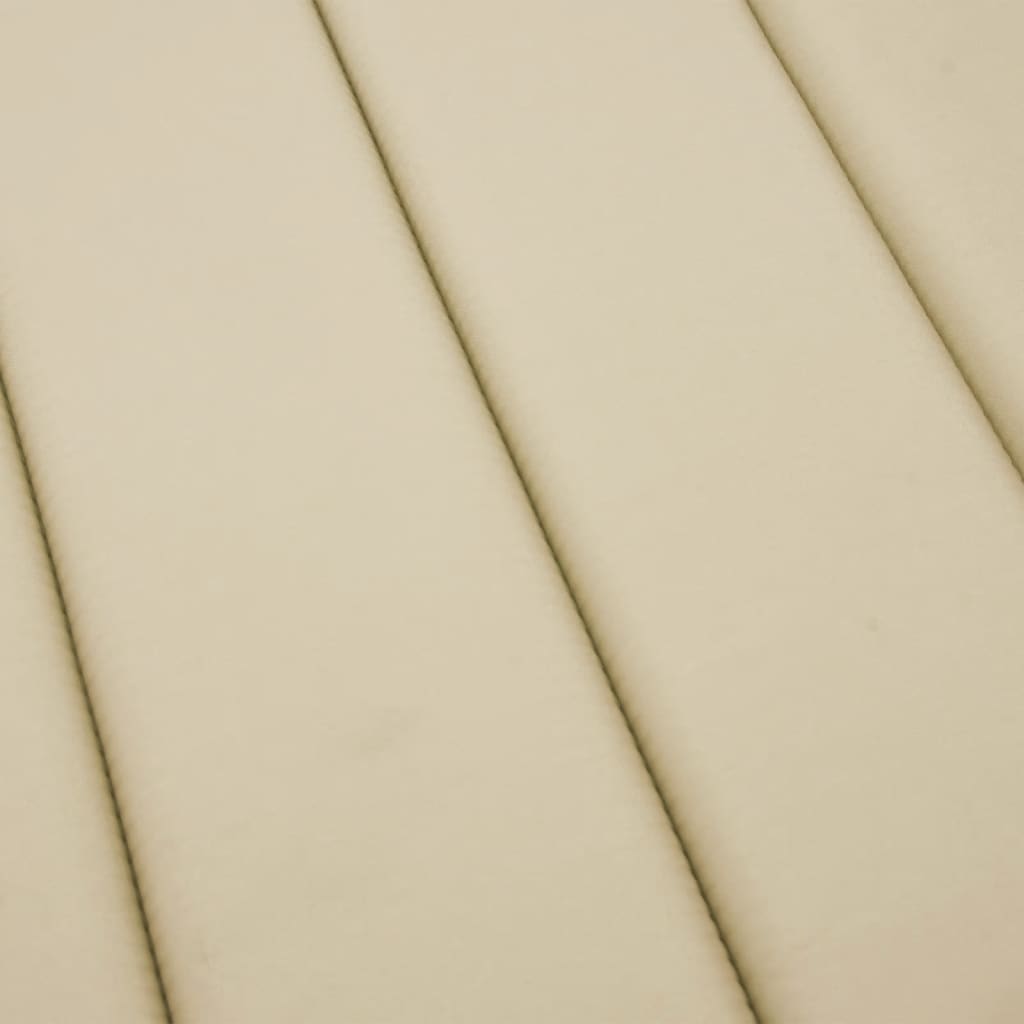 vidaXL Coussin de chaise longue beige 200x60x3 cm tissu oxford