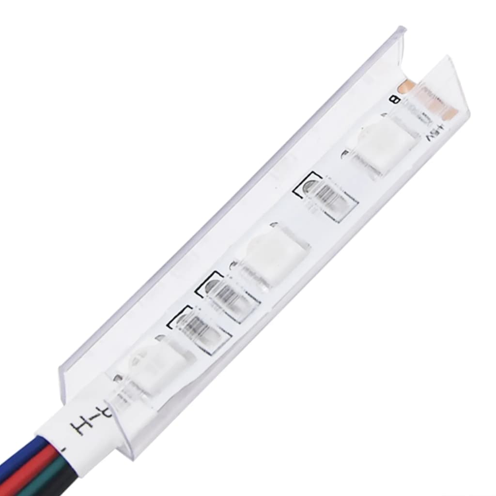 vidaXL Armoire latérale avec éclairage LED blanc bois d'ingénierie
