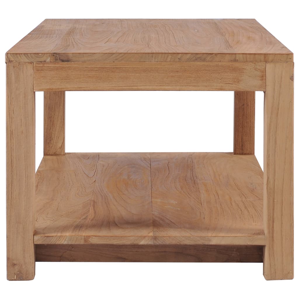 vidaXL Table basse 100x50x40 cm bois de teck massif