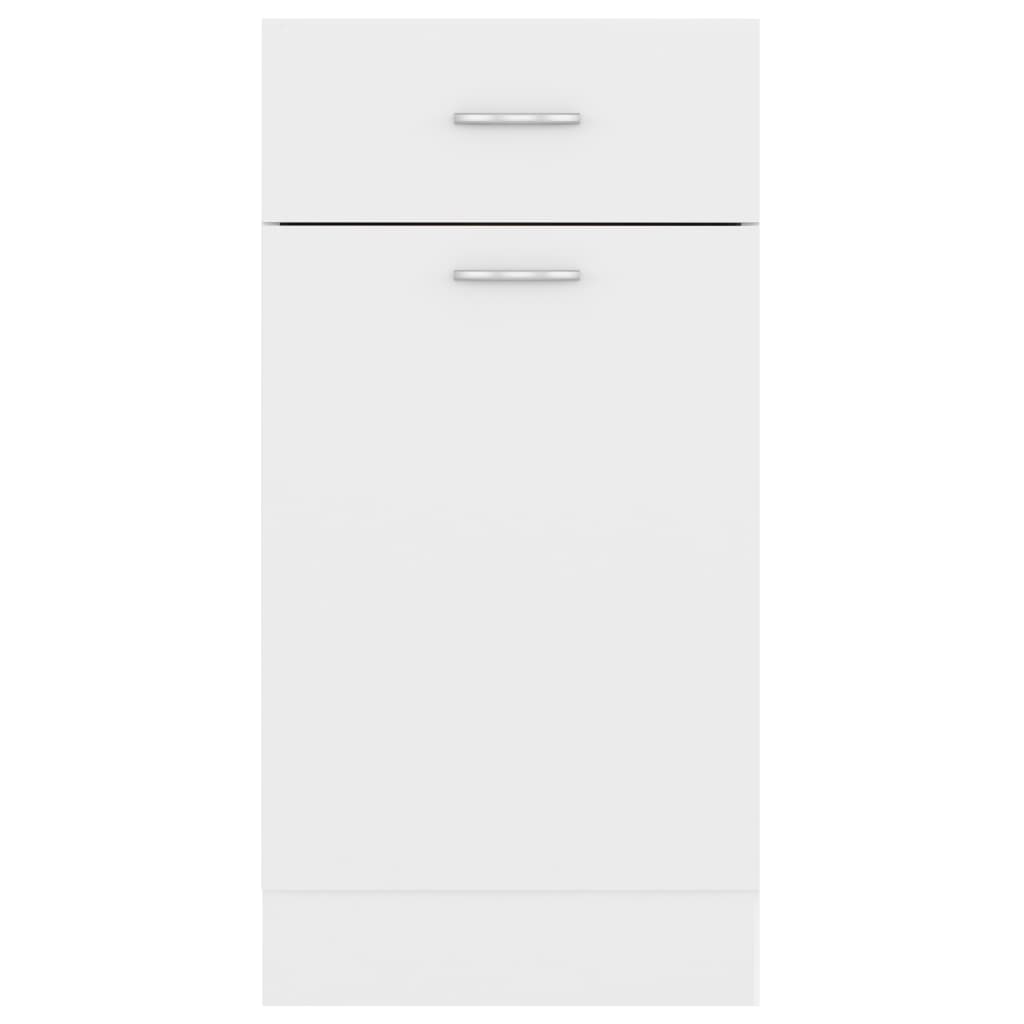 vidaXL Armoire de plancher à tiroir Blanc 40x46x81,5cm Bois ingénierie