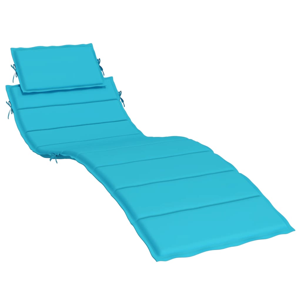 vidaXL Coussin de chaise longue turquoise tissu oxford