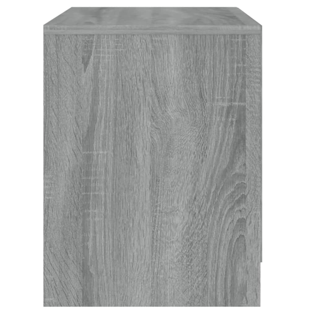 vidaXL Tables de chevet 2 pcs Sonoma gris 45x34,5x44,5 cm Aggloméré
