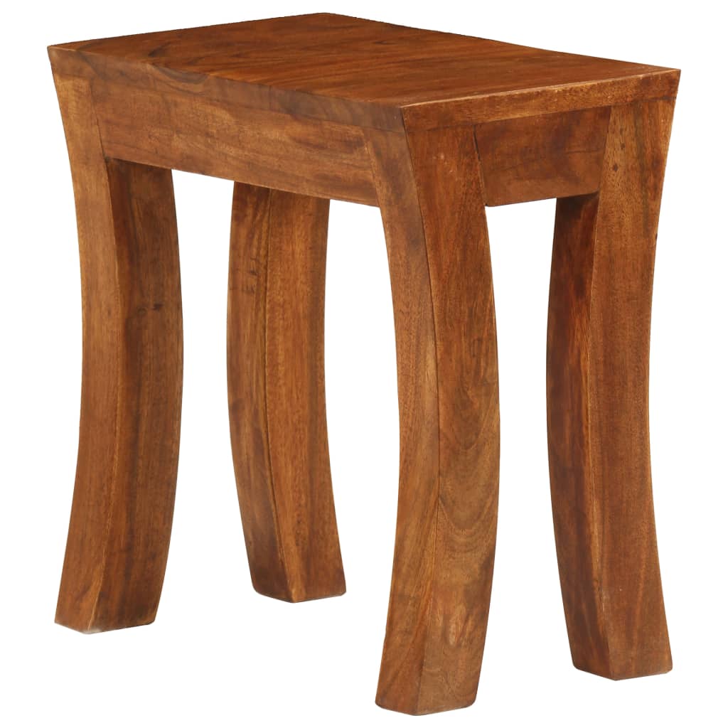 vidaXL Table gigogne 3 pcs Bois massif d'acacia 50x35x50 cm Marron