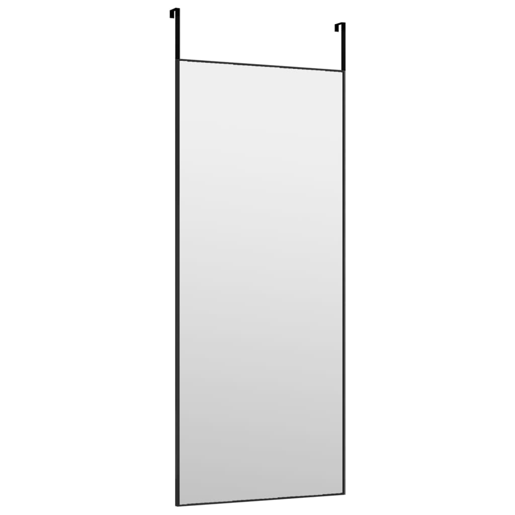 vidaXL Miroir de porte Noir 40x100 cm Verre et aluminium