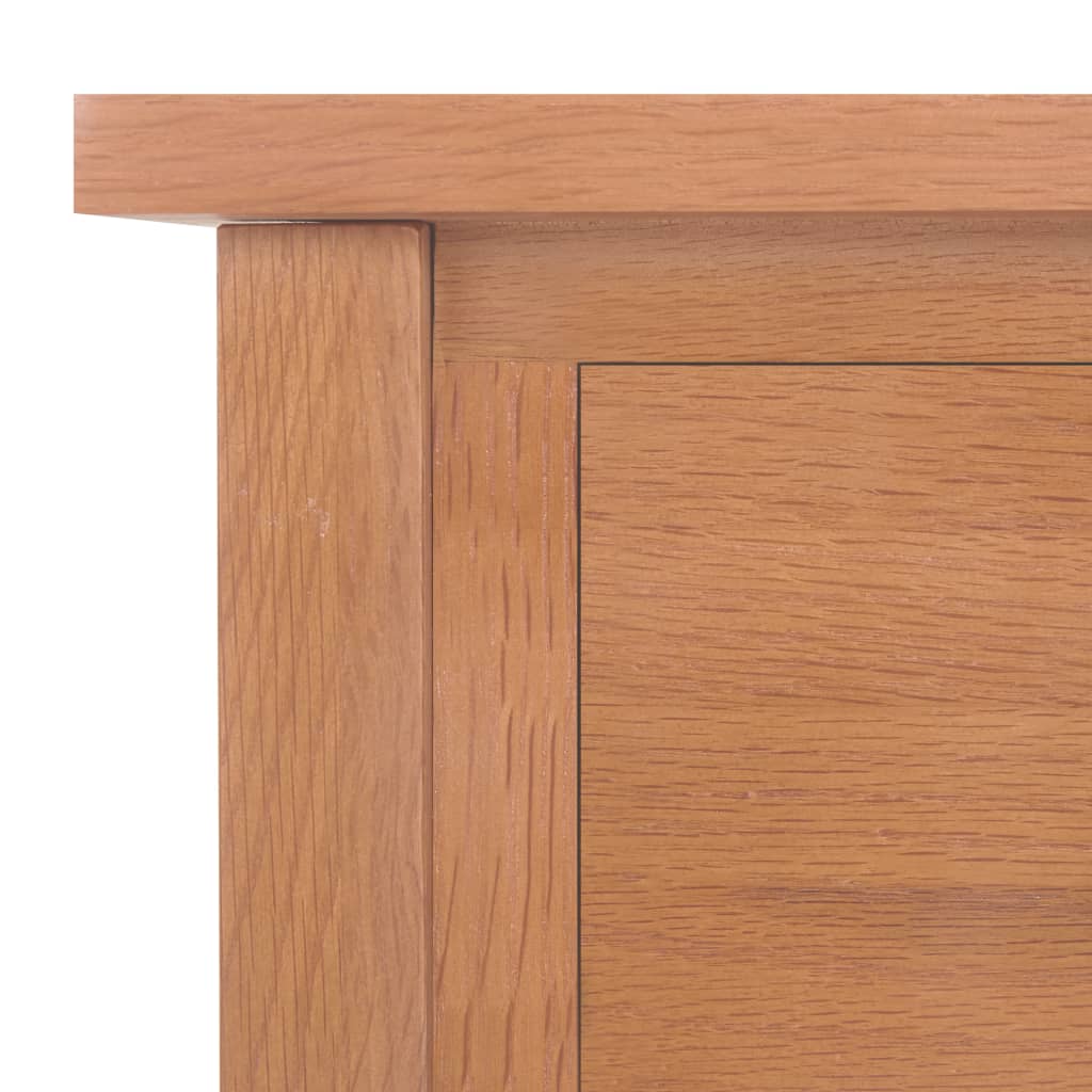 vidaXL Table à revues avec tiroir 35x27x55 cm Bois de chêne solide