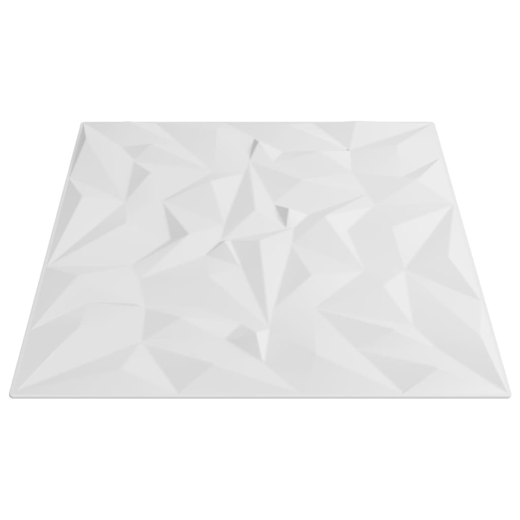 vidaXL Panneaux muraux 24 pcs blanc 50x50 cm EPS 6 m² améthyste