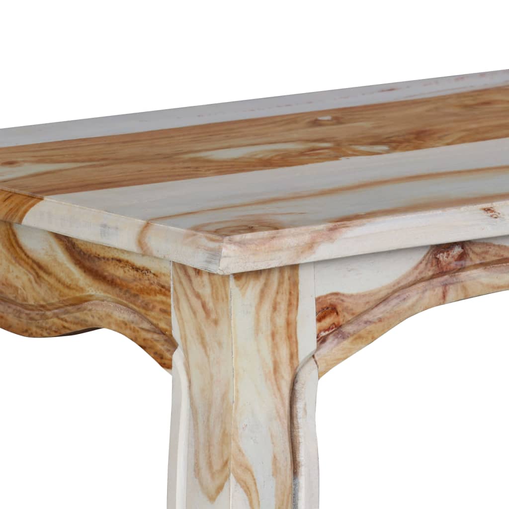 vidaXL Table console Bois massif 110x40x76 cm