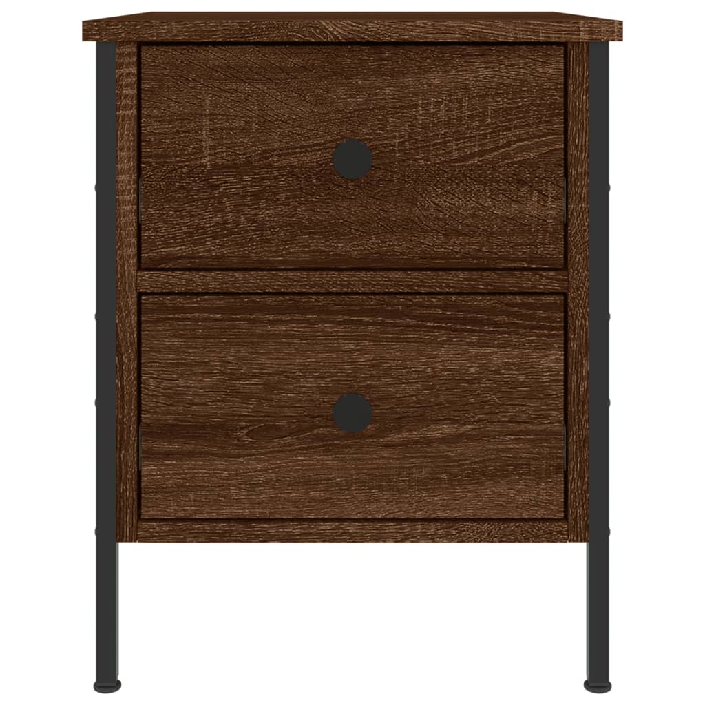 vidaXL Table de chevet chêne marron 40x42x50 cm bois d'ingénierie
