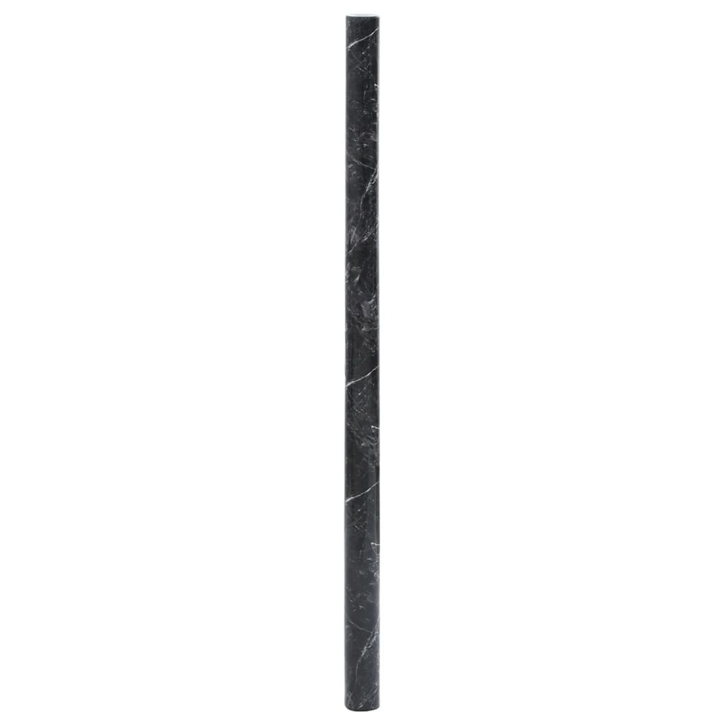 vidaXL Autocollants auto-adhésifs pour meuble noir marbré 90x500cm PVC