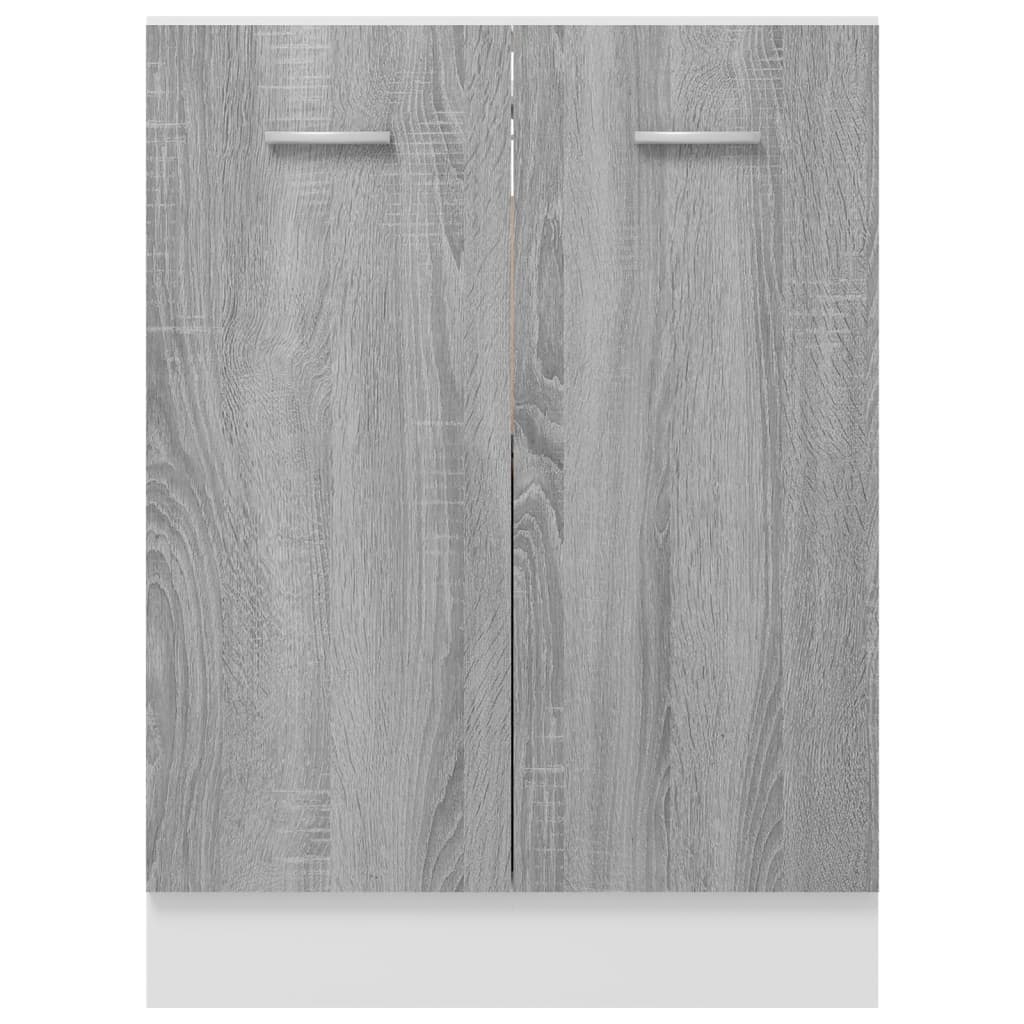 vidaXL Armoire de plancher Sonoma gris 60x46x81,5 cm Bois d'ingénierie