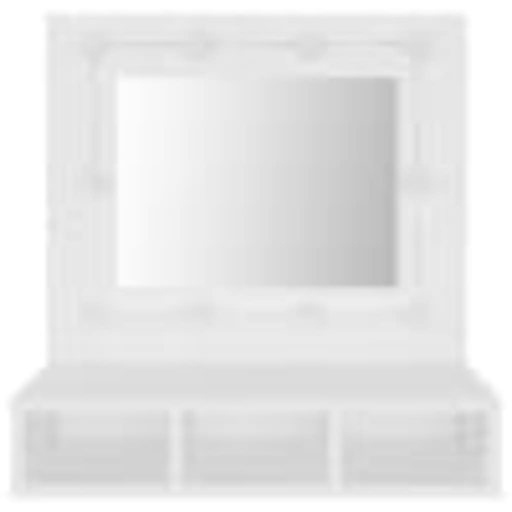 vidaXL Armoire à miroir avec LED blanc 60x31,5x62 cm