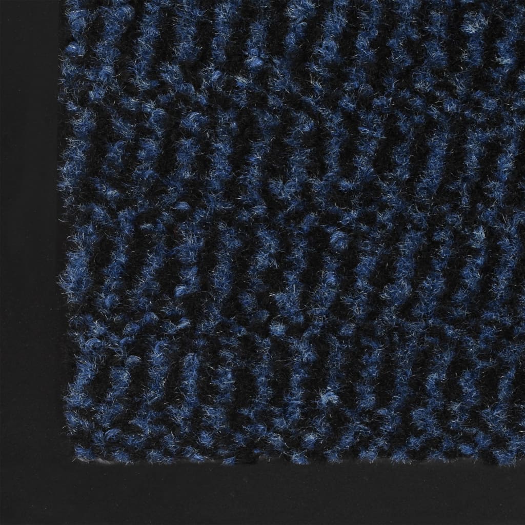 vidaXL Paillassons rectangulaires 2 pcs 80 x 120 cm Bleu