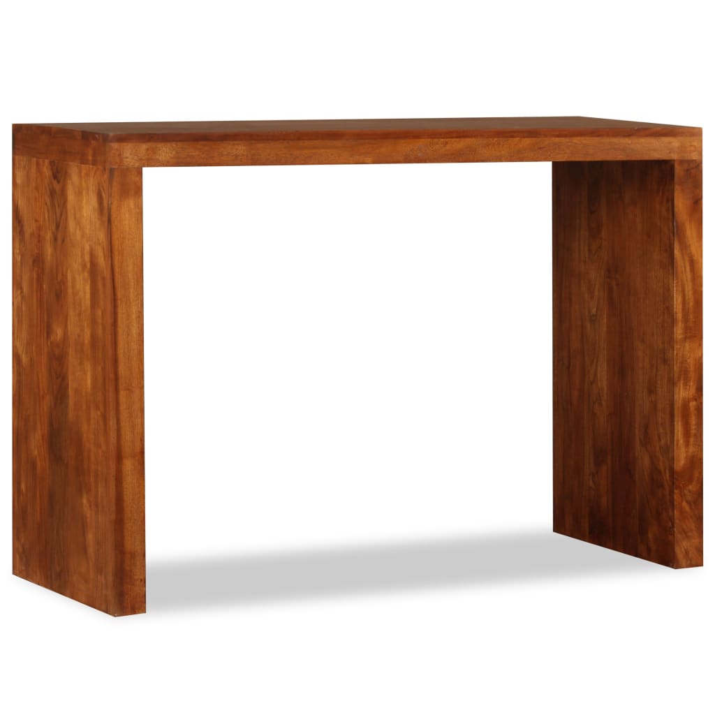 vidaXL Table console Bois massif avec finition en Sesham 110x40x76 cm