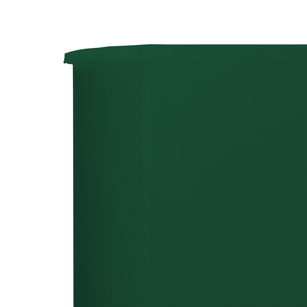 vidaXL Paravent 3 panneaux Tissu 400 x 80 cm Vert