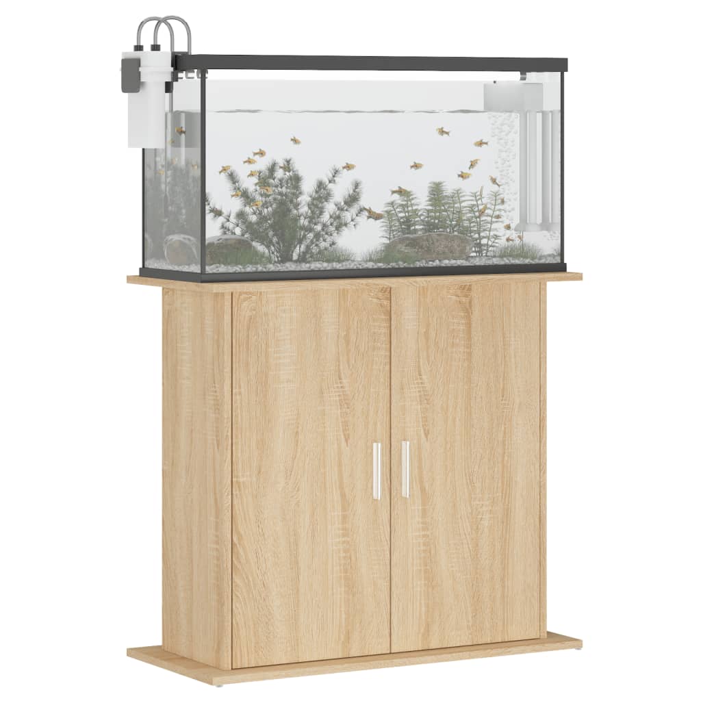 vidaXL Support pour aquarium chêne sonoma 81x36x73cm bois d'ingénierie