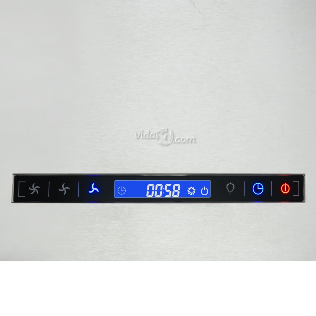 vidaXL Hotte suspendue à capteur tactile LCD 37 cm Acier inoxydable